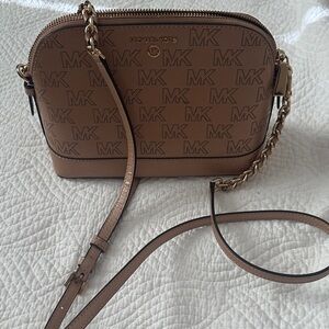 Michael Kors Tan Crossbody Bag with Chain Strap